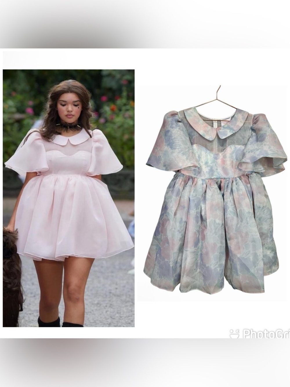 NEW Selkie Lala Land Mini Puff Dress in Watercolor Size XL